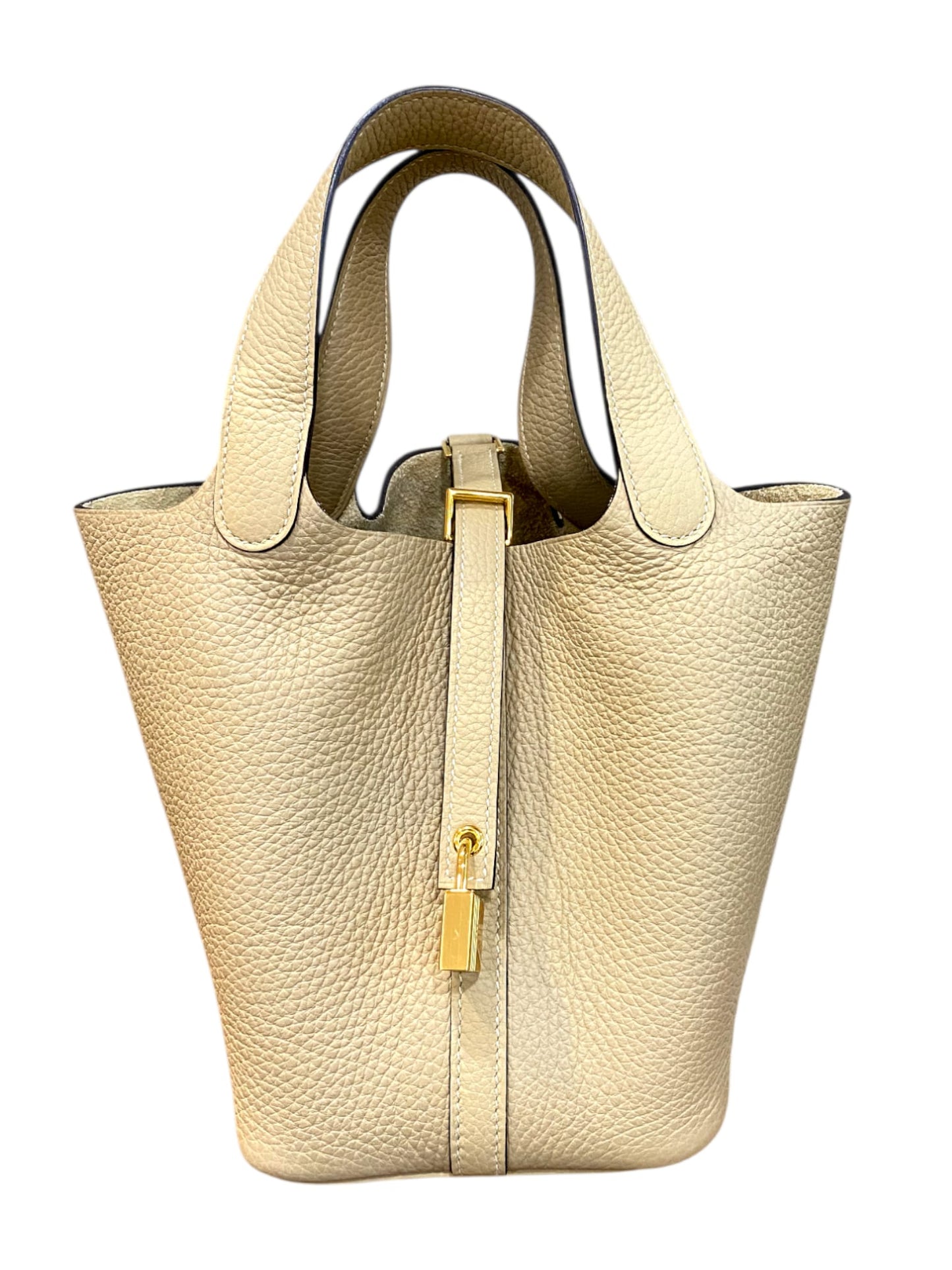 Hermes Picotin 18 Trench Clemence GHW