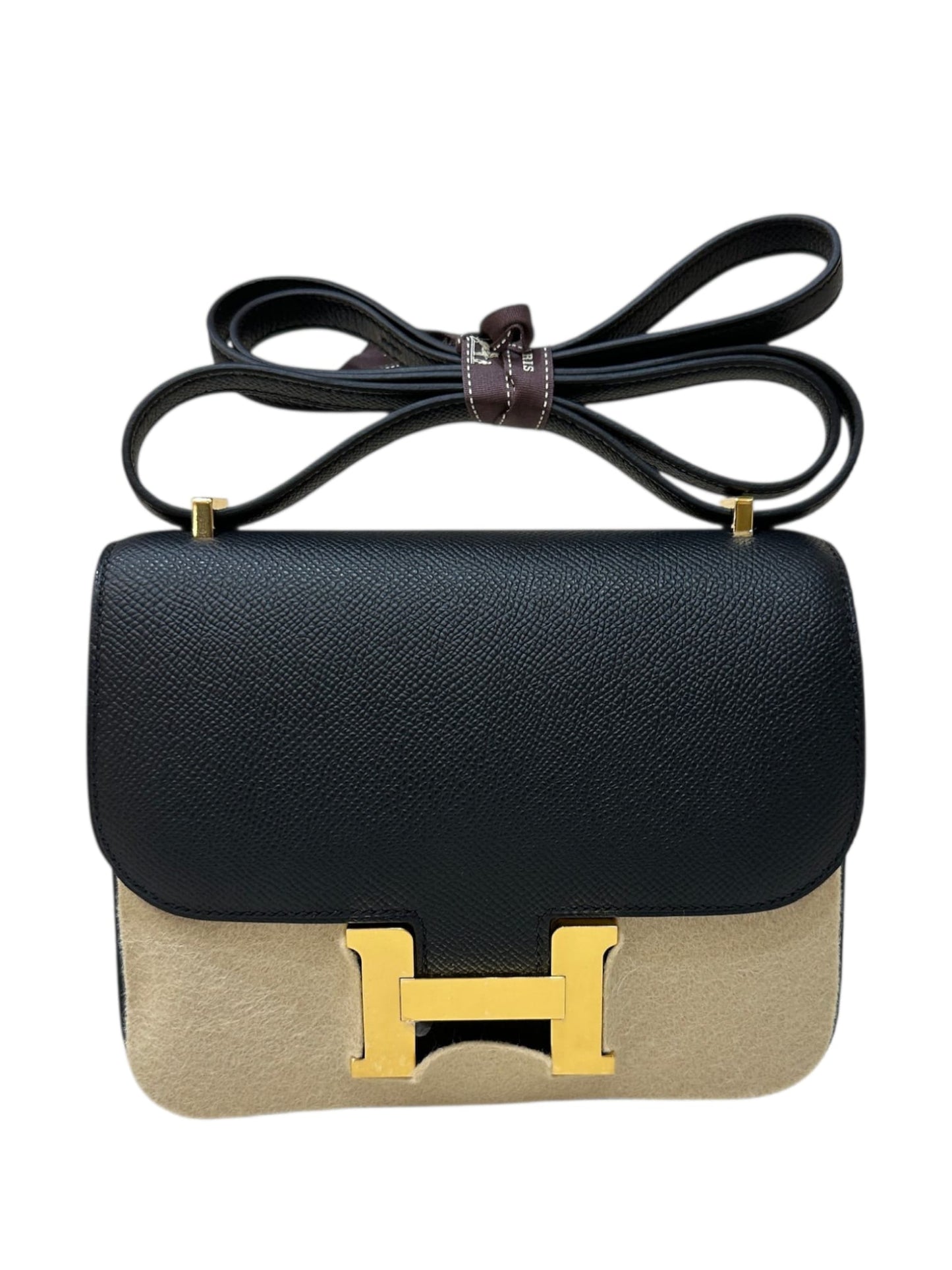 Hermes Constance 18 Black Epsom GHW