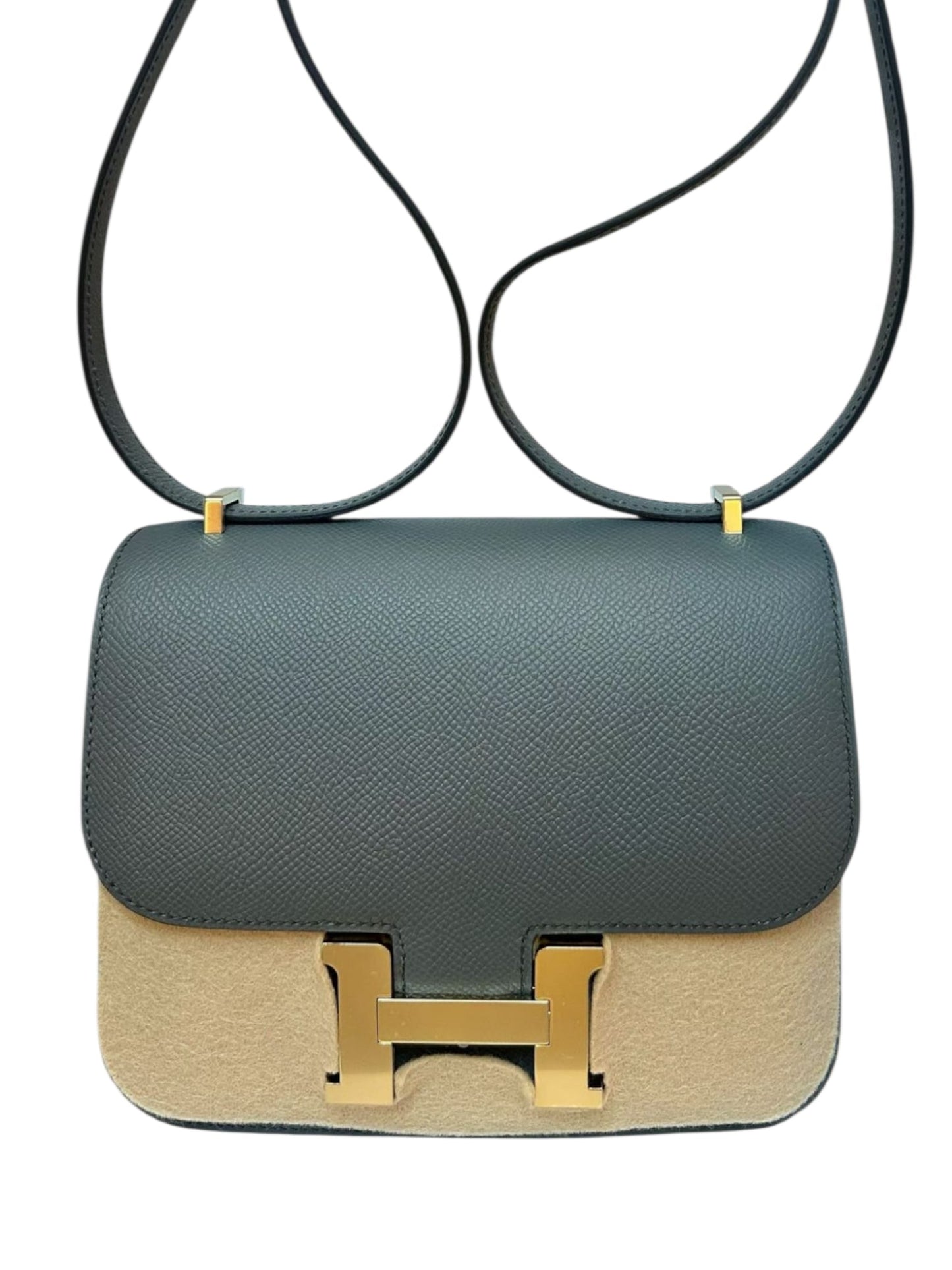 Hermes Constance 18 Vert Amande Epsom Permabrass Hardware
