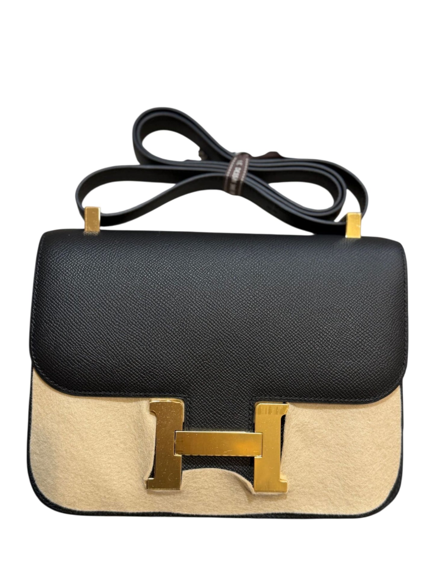 Hermes Constance 24 Black Epsom GHW