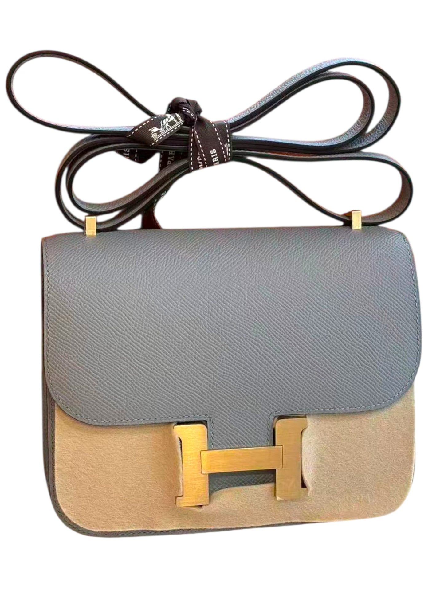 Hermes Constance 18 Gris Pantin Epsom Brushed GHW