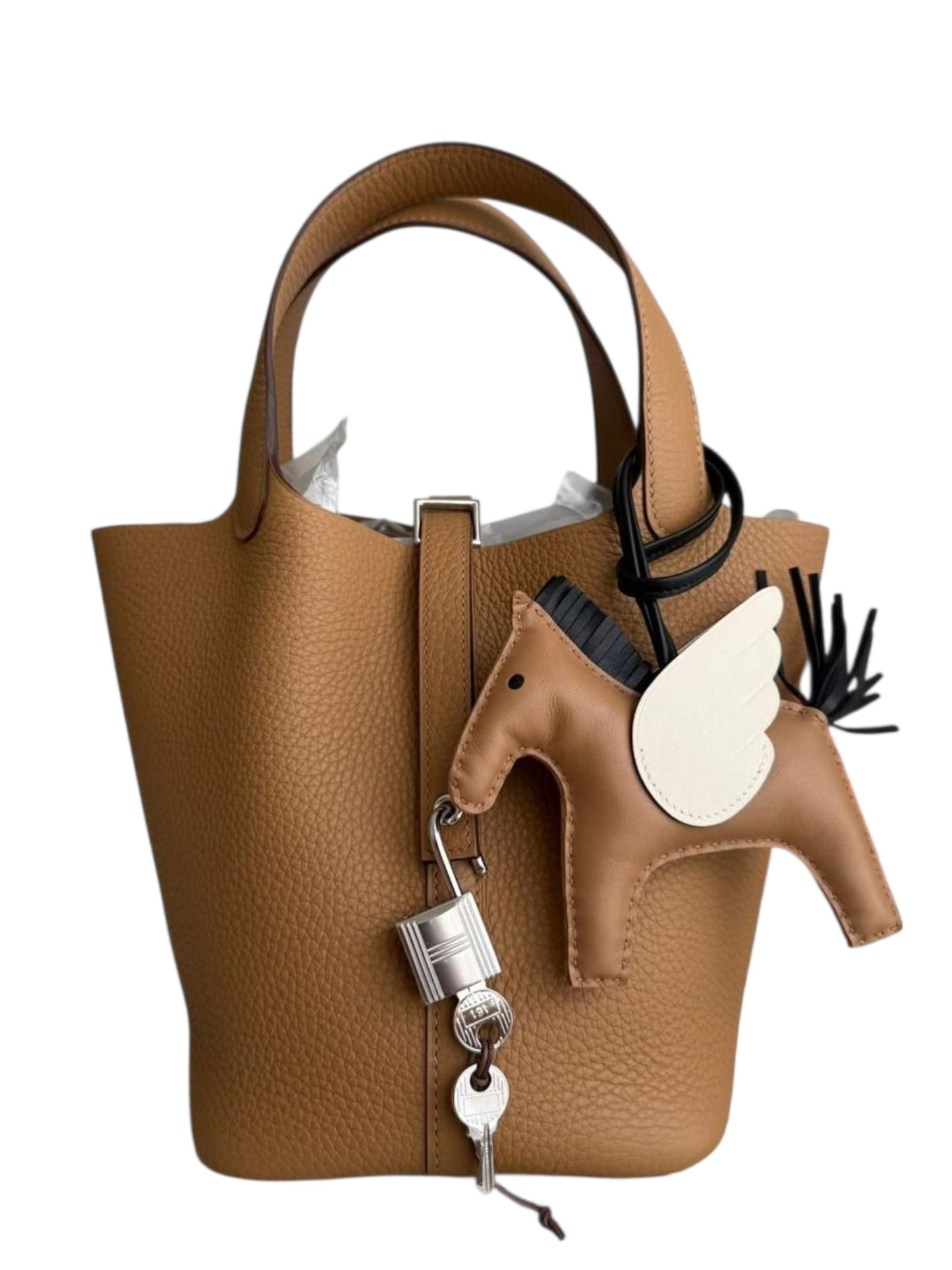 Hermes Picotin 18 Biscuit Clemence PHW