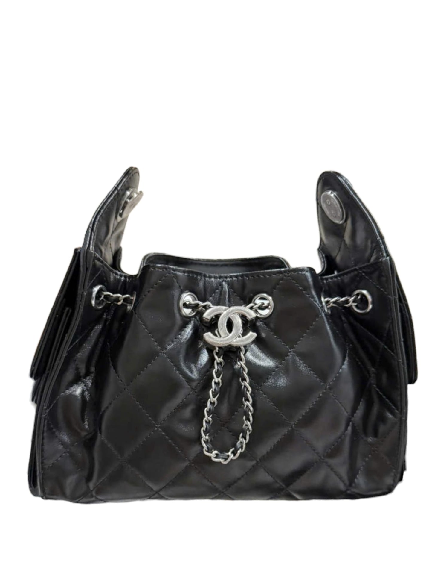 Chanel Hobo 25 Mini Black Calfskin RHW