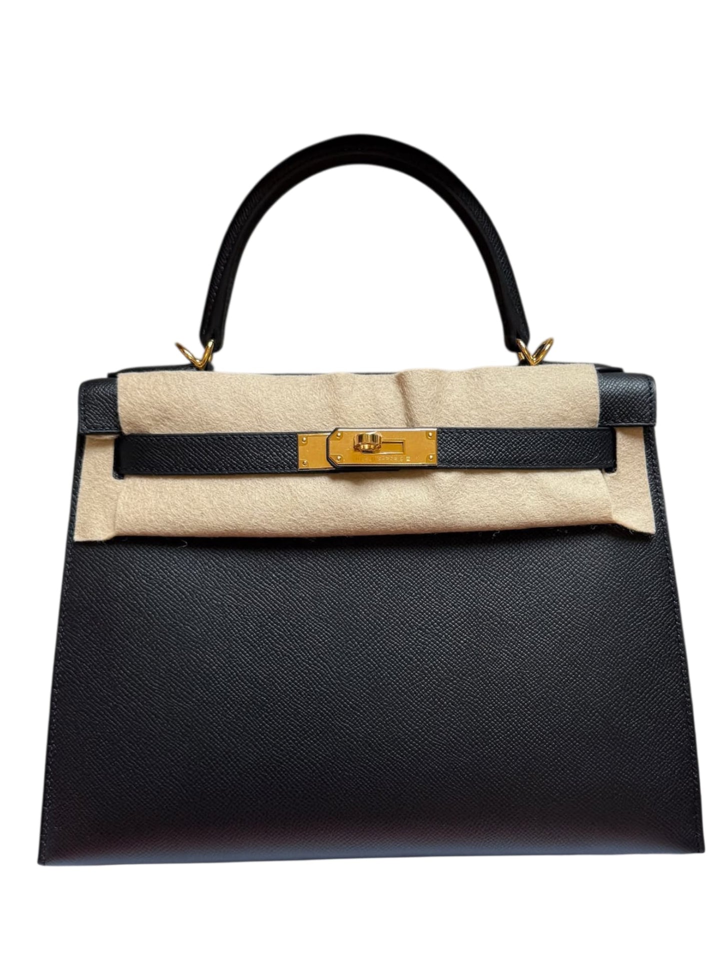 Hermes Kelly Sellier 28 Noir Epsom GHW