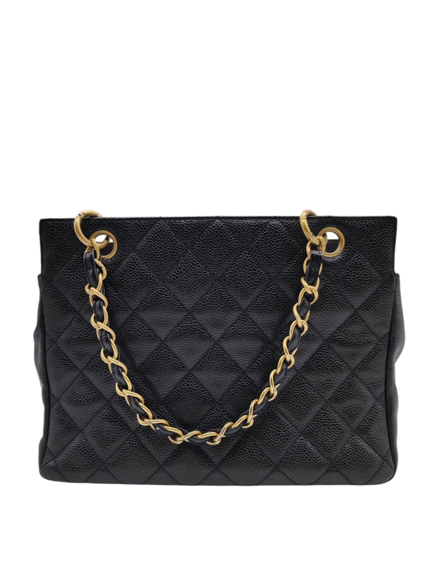 Chanel PST Vinage Black Caviar Antique GHW