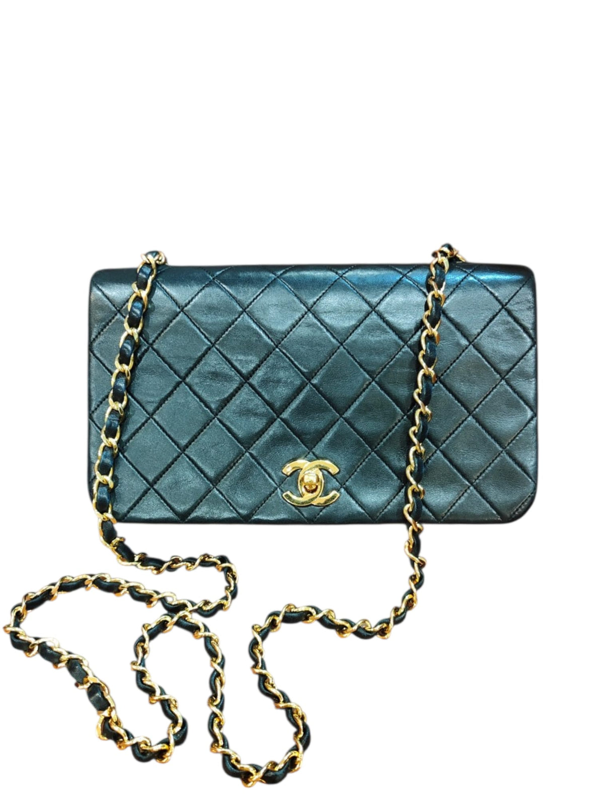 Chanel Classic Vintage Small Black Lambskin GHW