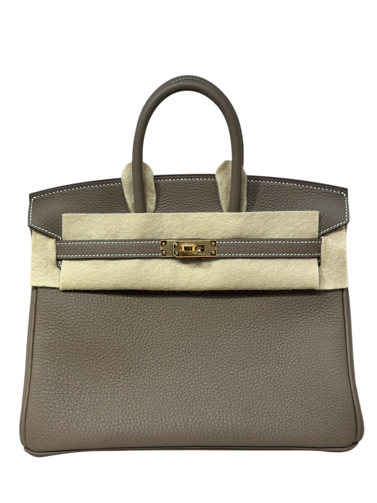 Hermes Birkin Retourne 25 Etoupe Togo GHW