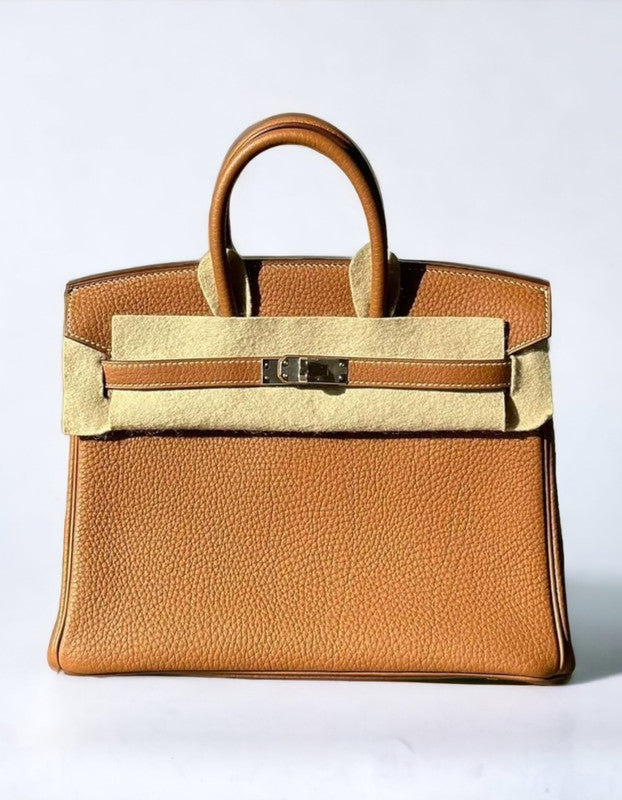 Hermes Birkin Retourne 25 Gold Togo PHW