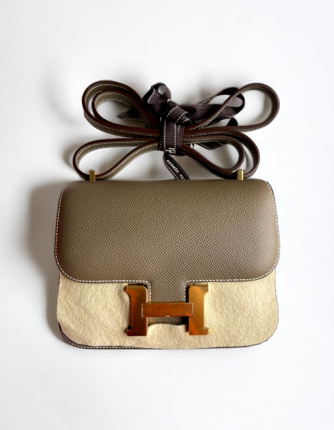 Hermes Constance 18 Etoupe Epsom GHW
