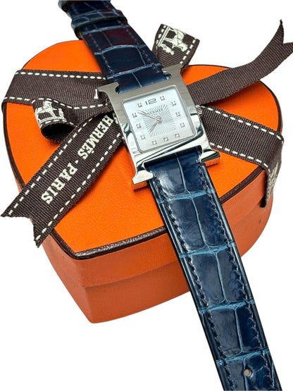 Hermes Heure H Watch Blue Sapphire MOP PM