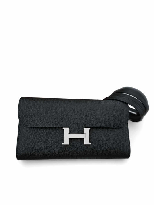 Hermes Constance To Go Noir Epsom PHW