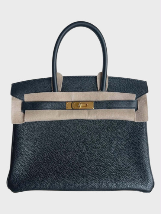 Hermes Birkin Retourne 30 Noir Togo GHW