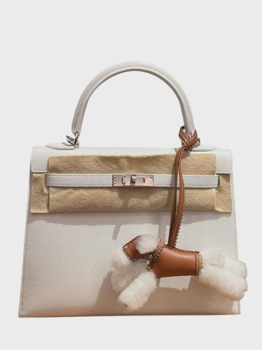 Hermes Kelly Sellier 25 New White Epsom PHW