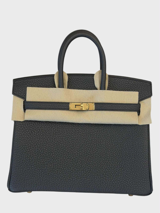 Hermes Birkin Retourne 25 Plomb Togo GHW