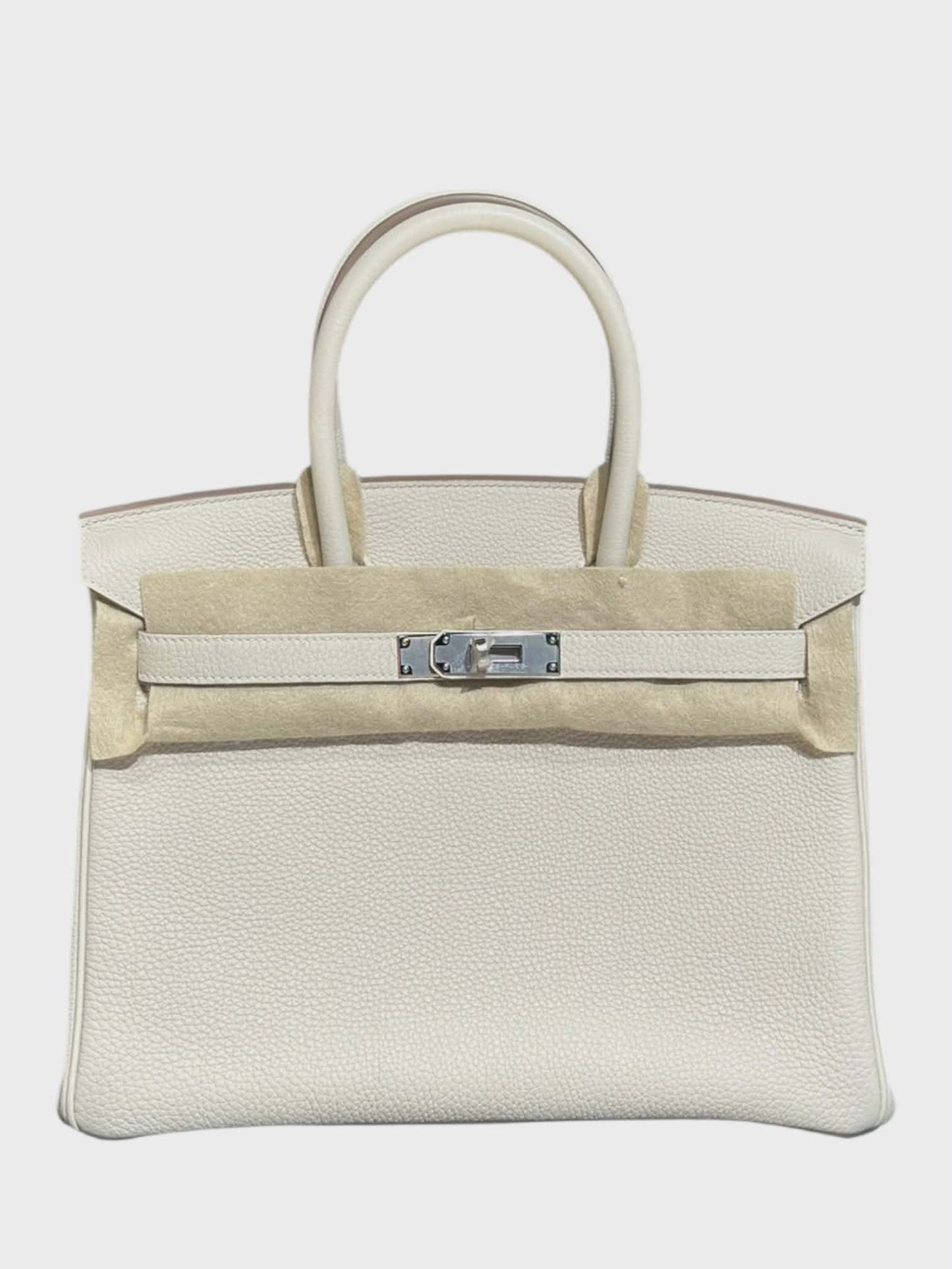 Hermes Birkin Retourne 30 Craie Togo PHW