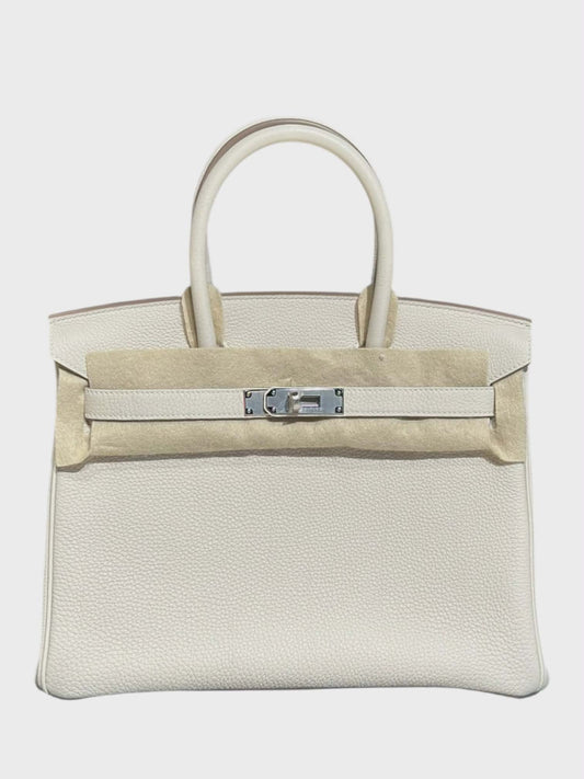 Hermes Birkin Retourne 30 Craie Togo PHW