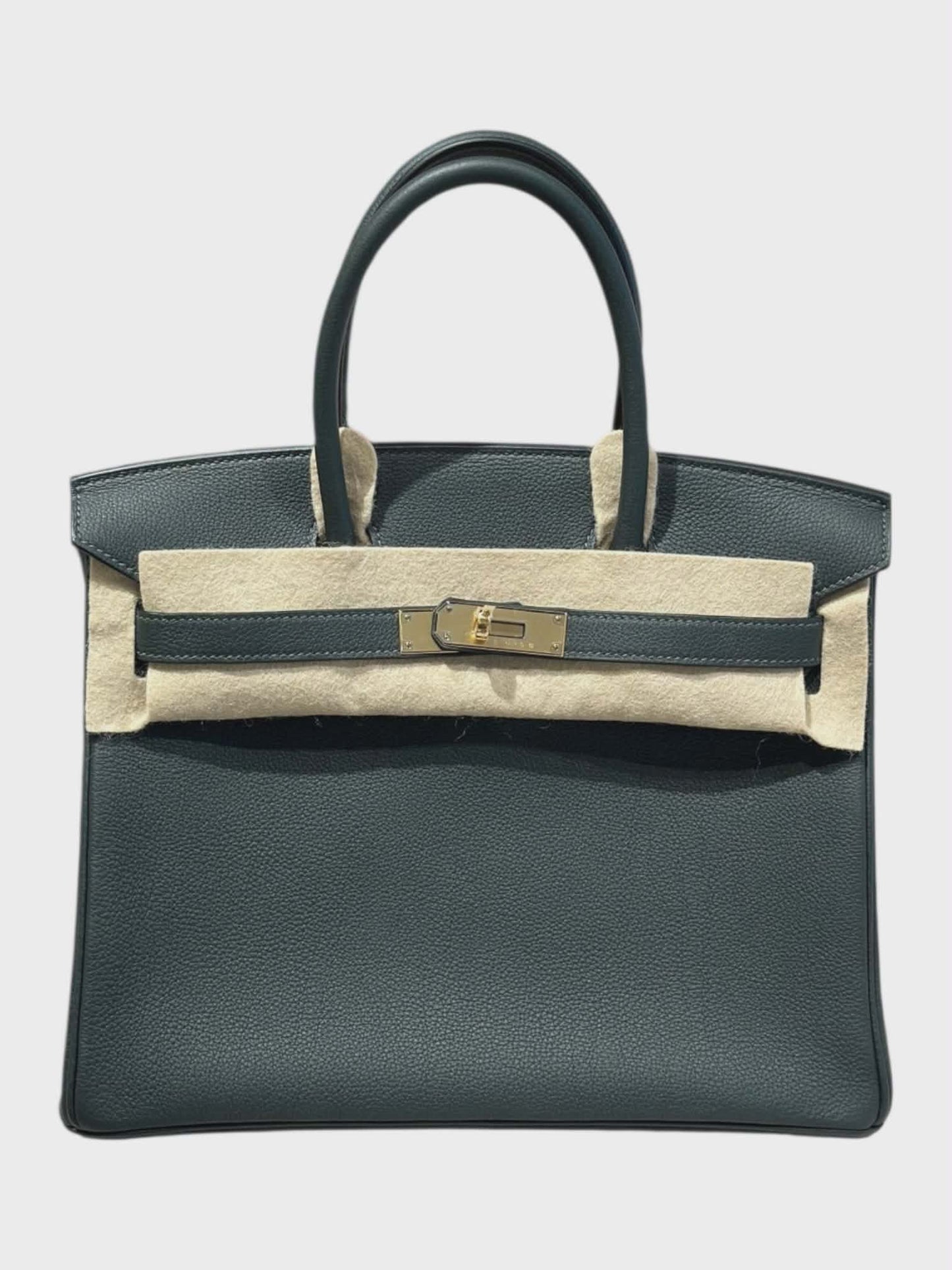 Hermes Birkin Retourne 30 Vert Mogrove Togo GHW