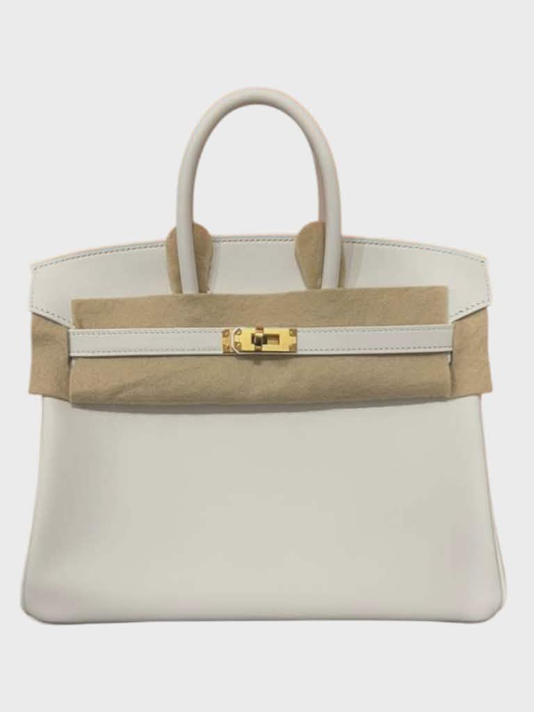 Hermes Birkin Retourne 25 New White Swift GHW