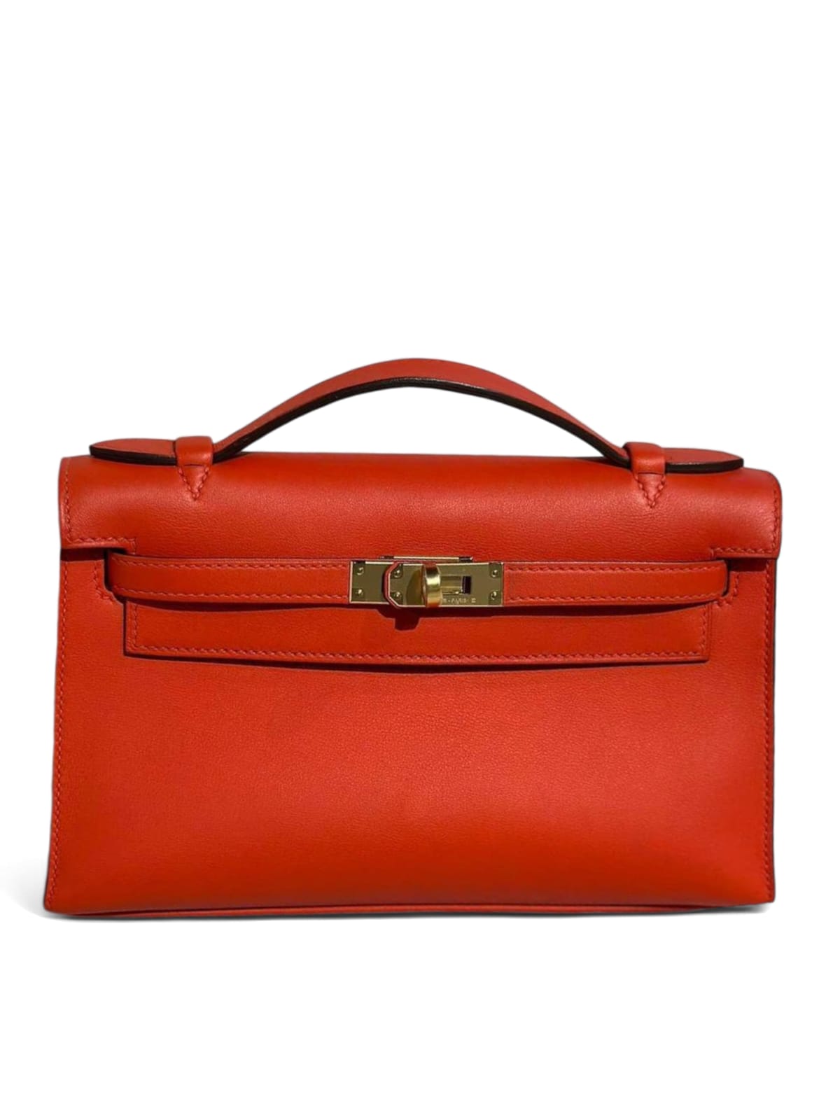 Hermes Kelly Pochette Capucines  Swift GHW