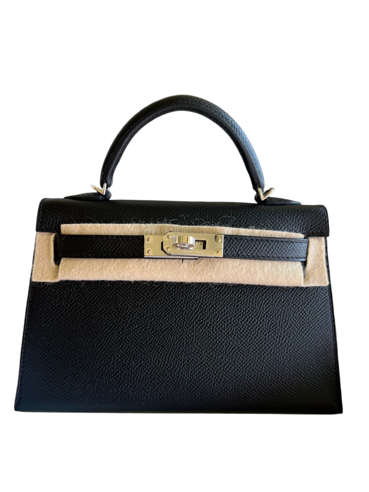 Hermes Kelly Sellier 20 Hss Noir & Gold Epsom PHW