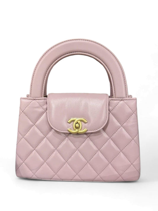 Chanel Kelly Mini Pink Lambskin AGHW