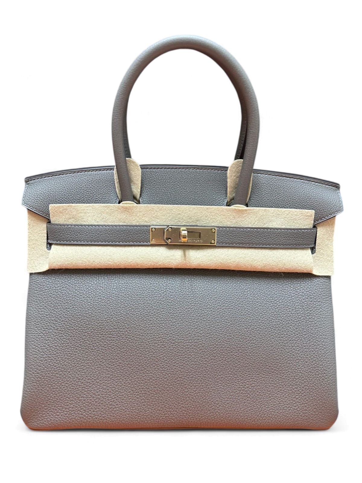 Hermes Birkin Retourne 30 Gris Meyer Togo Permabrass Hardware