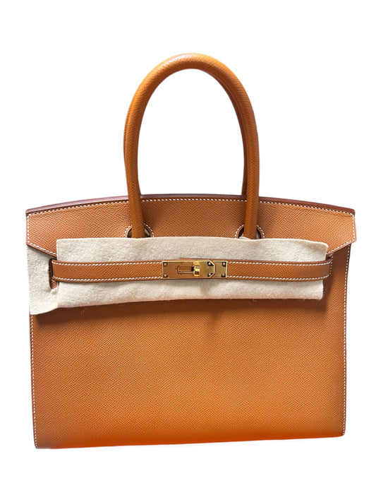 Hermes Birkin Sellier 30 Gold Epsom GHW