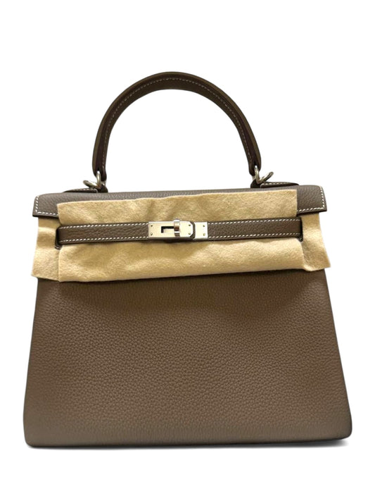 Hermes Kelly Retourne 25 Etoupe Togo PHW