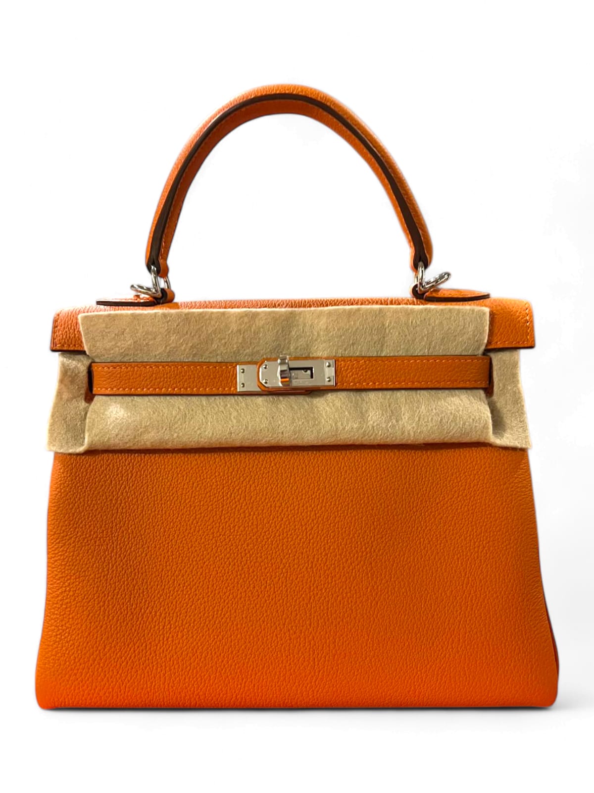 Hermes Kelly Retourne 25 Orange Togo PHW