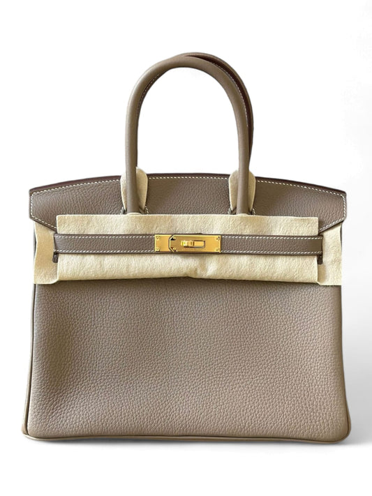 Hermes Birkin Retourne 30 Etoupe Togo GHW