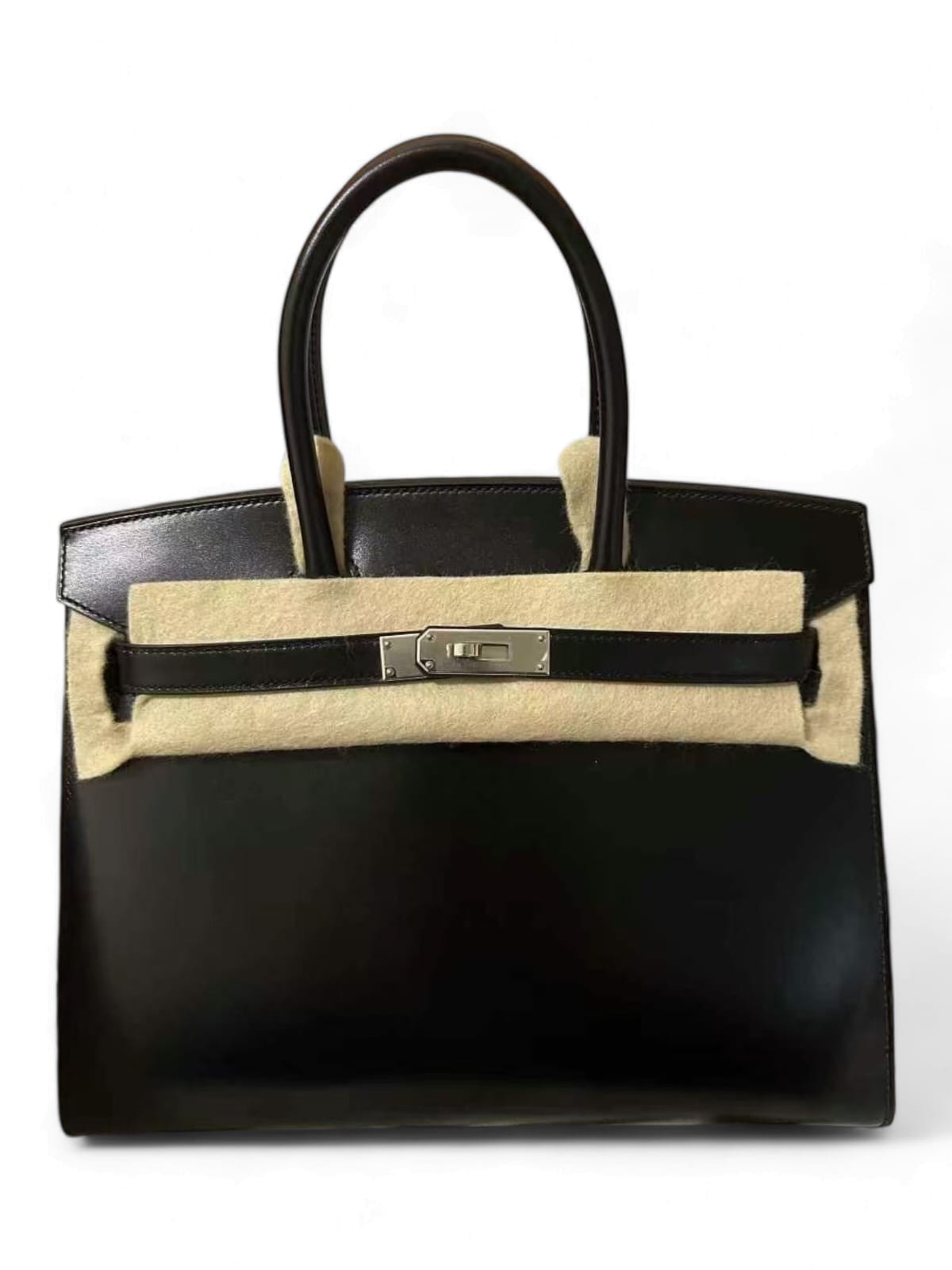 Hermes Birkin Sellier 30 Noir Box Calf PHW