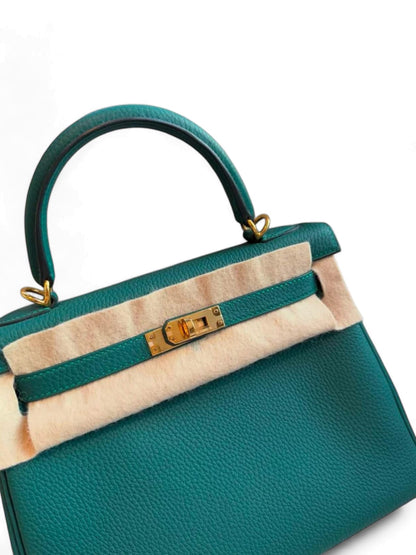 Hermes Kelly Retourne 25 Malachite Togo GHW