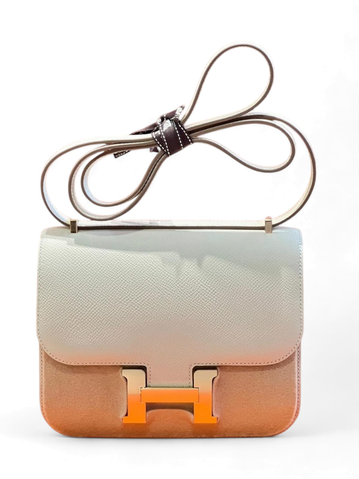 Hermes Constance 18 Craie Epsom Permabrass Hardware