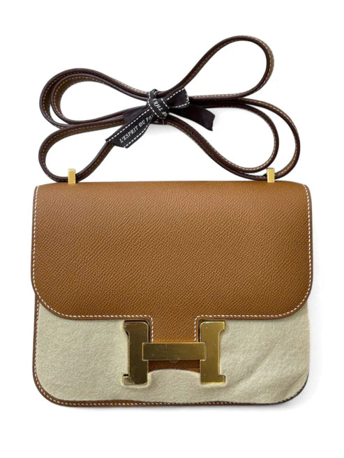 Hermes Constance 18 Gold Epsom GHW