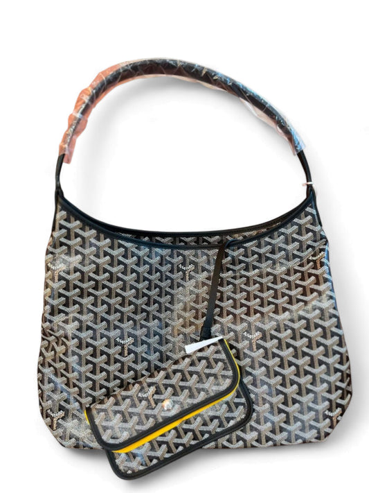 Goyard Saint Louis PM Black Canvas SHW