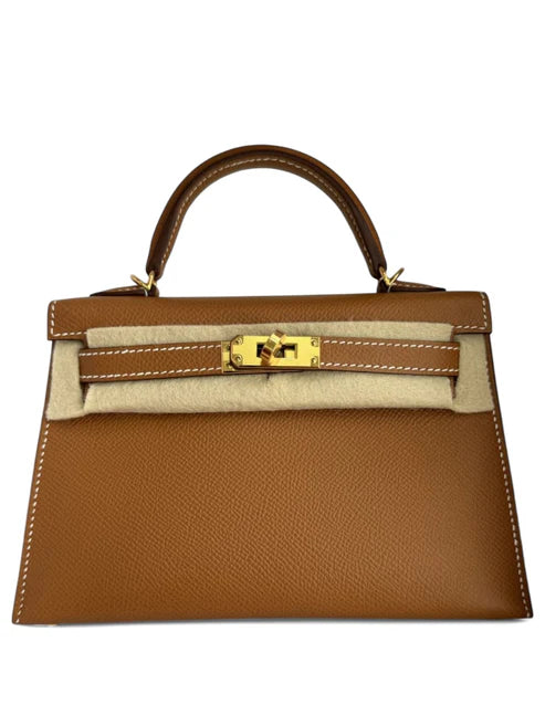Hermes Kelly Sellier 20 Gold Epsom GHW