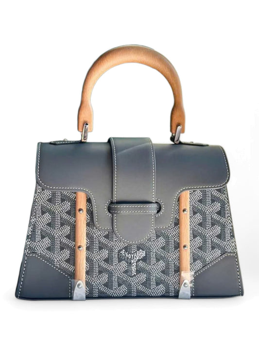 Goyard Saigon Mini Grey Canvas PHW