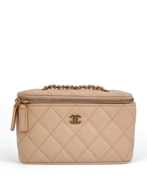 Chanel Vanity Beige Caviar LGHW