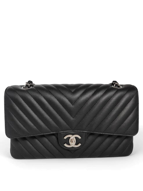 Chanel Classic Medium Chevron Lambskin SHW