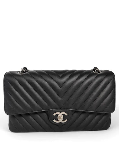 Chanel Classic Medium Chevron Lambskin SHW
