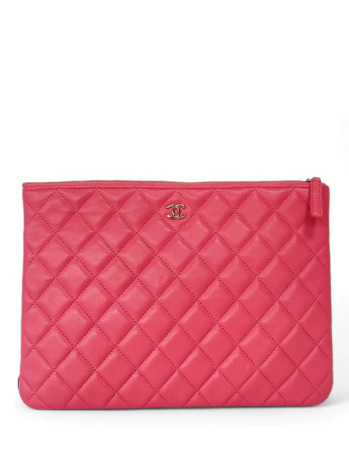 Chanel Clutch Pink Lambskin LGHW