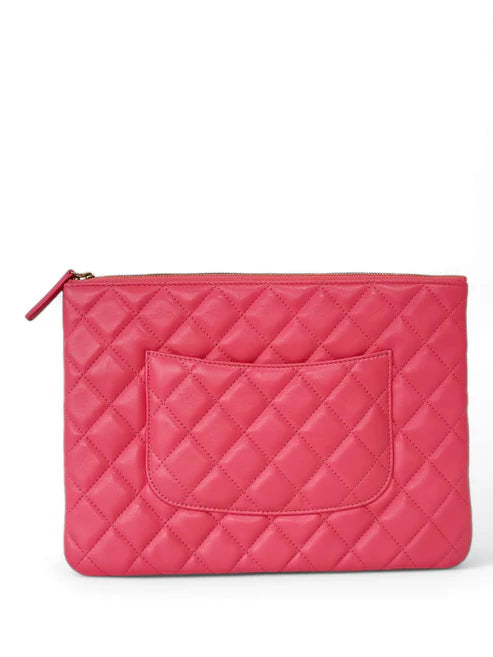 Chanel Clutch Pink Lambskin LGHW
