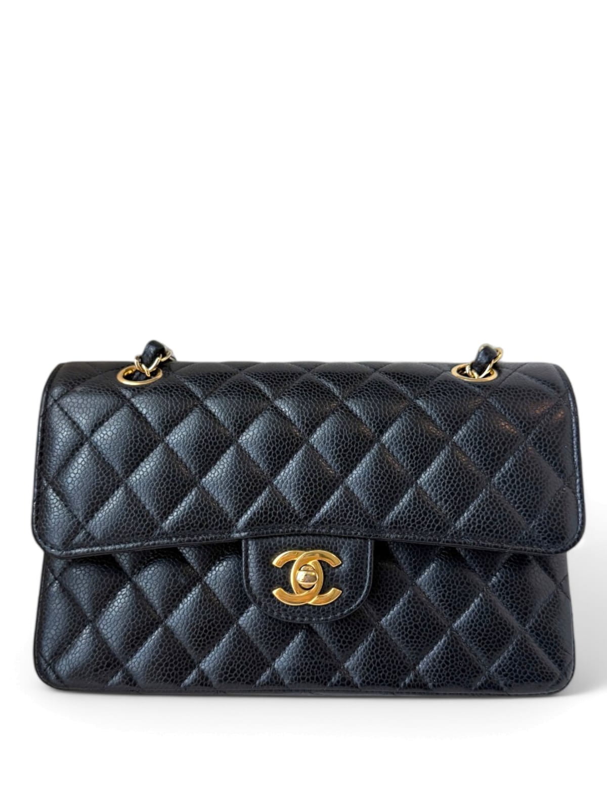 Chanel Classic Small Black Caviar GHW