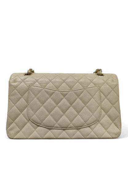 Chanel Classic Medium Beige Caviar GHW