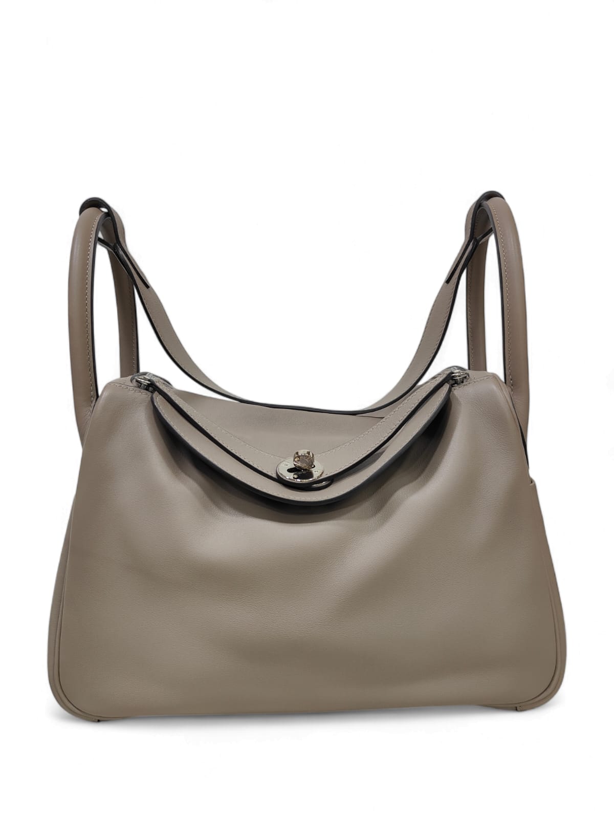 Hermes Lindy 30 Beige Inside Noir Swift PHW