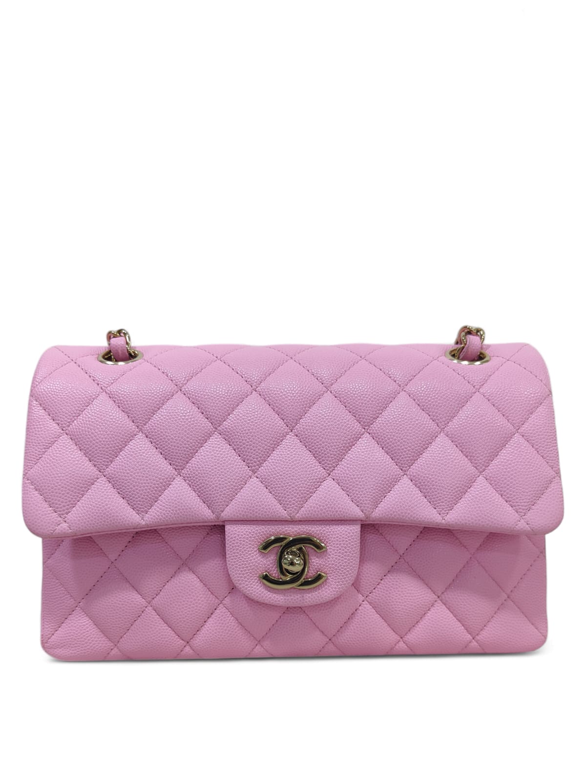 Chanel Classic Small Pink Caviar LGHW 23P