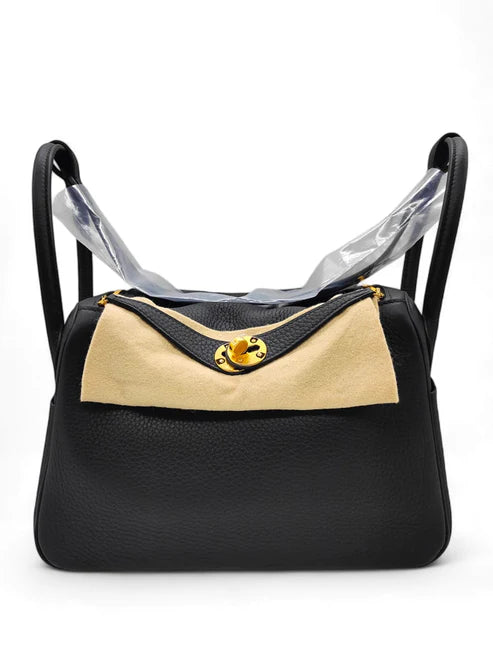 Hermes Lindy 26 Noir Clemence GHW