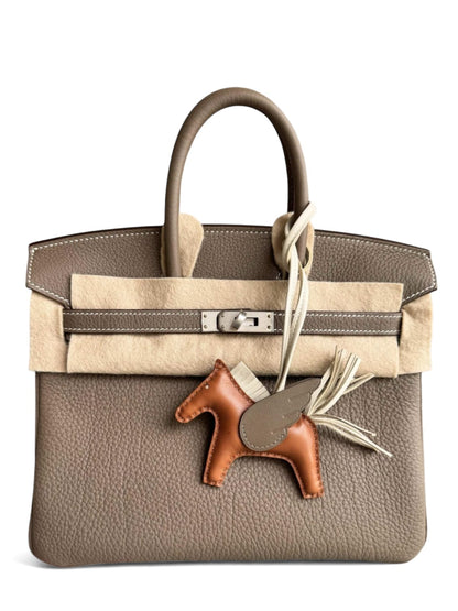 Hermes Birkin Retourne 25 Etoupe Togo Burshed Palladium Hardware
