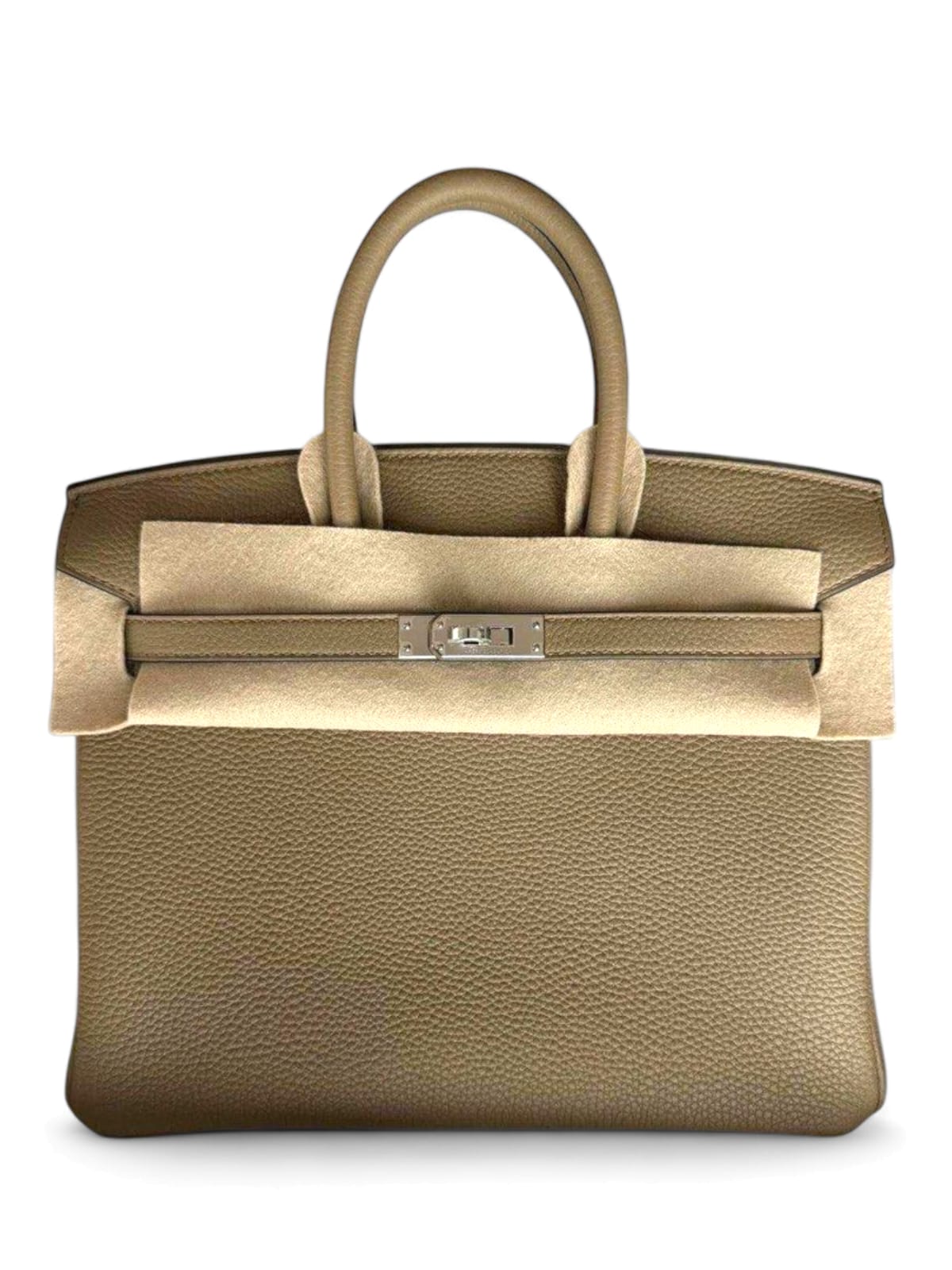 Hermes Birkin Retourne 25 Beige Marfa Togo PHW