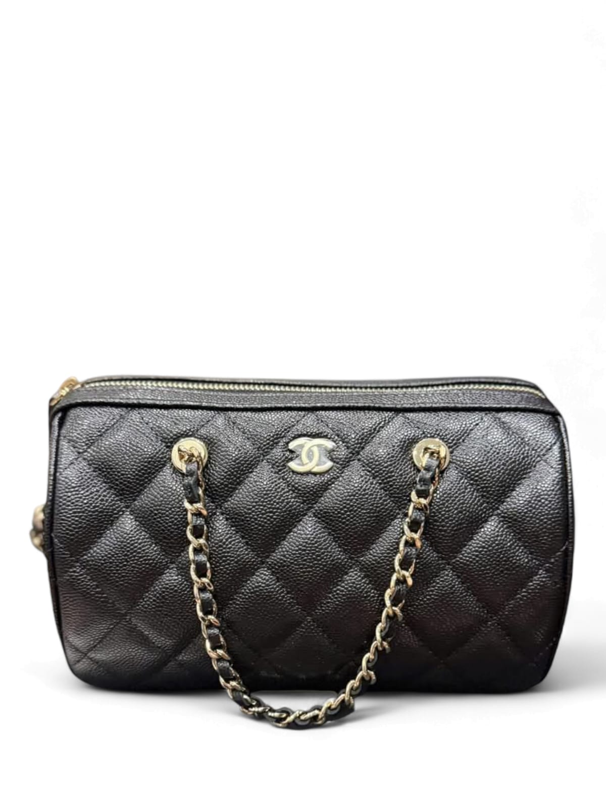 Chanel Bowling Bag Black Caviar LGHW 25P